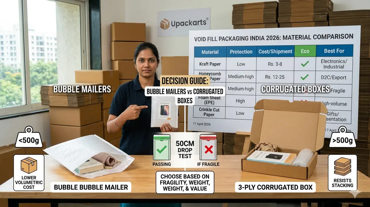 Bubble Mailers vs Corrugated Boxes India: When to Use Each