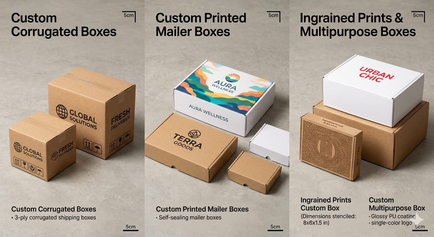Custom Printed Corrugated Boxes supplier in Pune – Upackarts