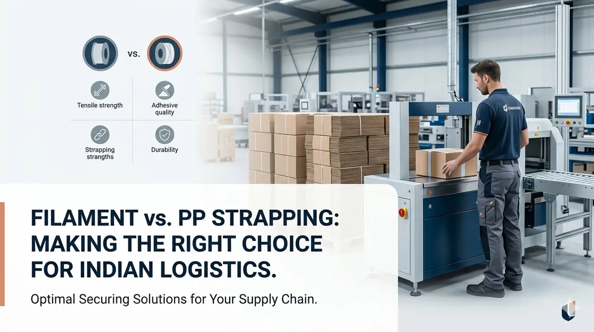 Filament Strapping Tape vs PP Strapping India: When to Use Each