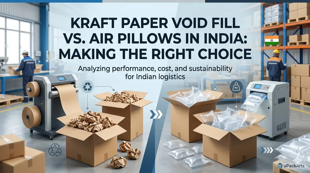 Kraft Paper Void Fill vs Air Pillows India: When to Use Each