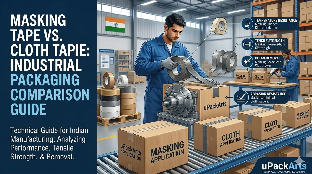 Masking Tape vs Cloth Tape: Which to Use for Industrial Packaging India